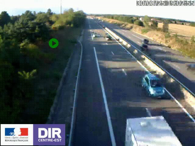 <h2>Webcam sur le contournement de Valence, sur la Nationale 7, à la jonction avec la N532, caméra orientée vers Grenoble</h2>