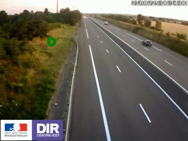 <h2>Webcam sur le contournement de Valence, sur la Nationale 7, à la jonction avec la N532, caméra orientée vers Grenoble</h2>