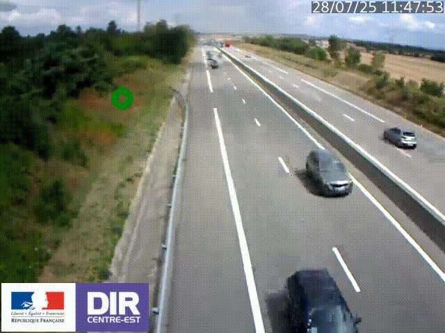 <h2>Webcam sur le contournement de Valence, sur la Nationale 7, à la jonction avec la N532, caméra orientée vers Grenoble</h2>