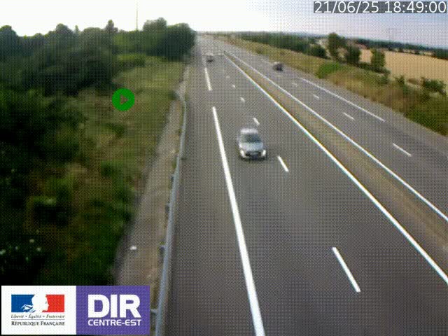 <h2>Webcam sur le contournement de Valence, sur la Nationale 7, à la jonction avec la N532, caméra orientée vers Grenoble</h2>