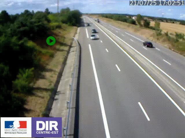 <h2>Webcam sur le contournement de Valence, sur la Nationale 7, à la jonction avec la N532, caméra orientée vers Grenoble</h2>