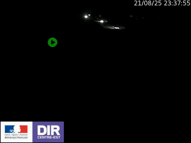 Webcam sur le contournement de Valence, sur la Nationale 7, à la jonction avec la N532, caméra orientée vers Grenoble