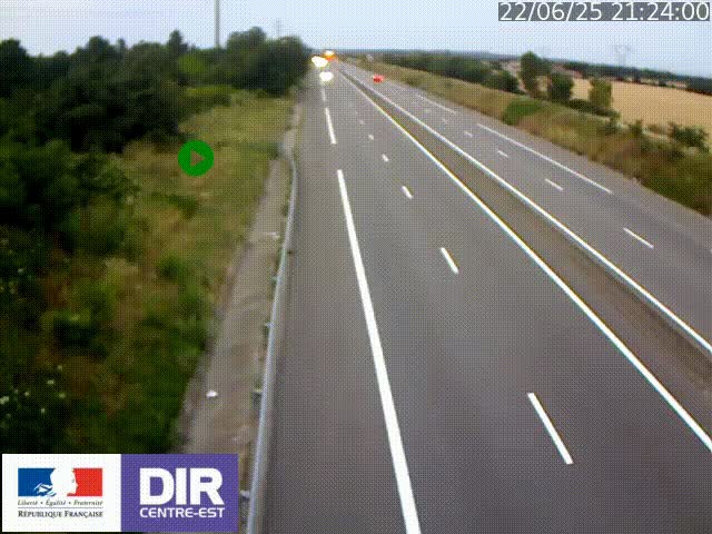 <h2>Webcam sur le contournement de Valence, sur la Nationale 7, à la jonction avec la N532, caméra orientée vers Grenoble</h2>