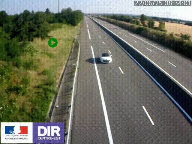 <h2>Webcam sur le contournement de Valence, sur la Nationale 7, à la jonction avec la N532, caméra orientée vers Grenoble</h2>