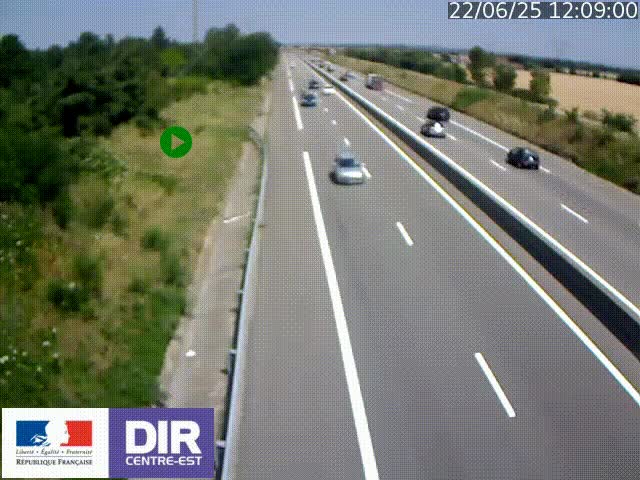 <h2>Webcam sur le contournement de Valence, sur la Nationale 7, à la jonction avec la N532, caméra orientée vers Grenoble</h2>