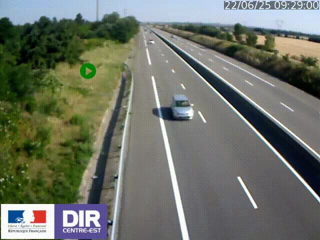 <h2>Webcam sur le contournement de Valence, sur la Nationale 7, à la jonction avec la N532, caméra orientée vers Grenoble</h2>