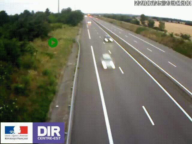 <h2>Webcam sur le contournement de Valence, sur la Nationale 7, à la jonction avec la N532, caméra orientée vers Grenoble</h2>