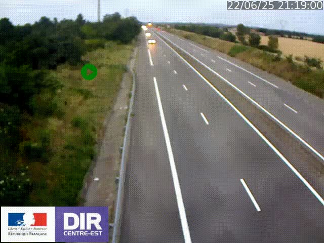 <h2>Webcam sur le contournement de Valence, sur la Nationale 7, à la jonction avec la N532, caméra orientée vers Grenoble</h2>
