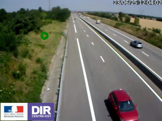 <h2>Webcam sur le contournement de Valence, sur la Nationale 7, à la jonction avec la N532, caméra orientée vers Grenoble</h2>