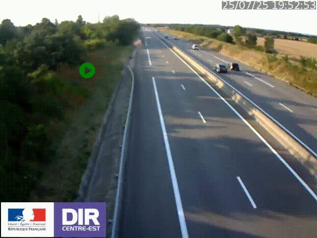 <h2>Webcam sur le contournement de Valence, sur la Nationale 7, à la jonction avec la N532, caméra orientée vers Grenoble</h2>