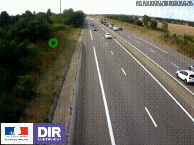 <h2>Webcam sur le contournement de Valence, sur la Nationale 7, à la jonction avec la N532, caméra orientée vers Grenoble</h2>