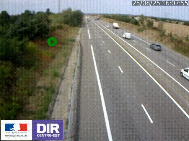 <h2>Webcam sur le contournement de Valence, sur la Nationale 7, à la jonction avec la N532, caméra orientée vers Grenoble</h2>