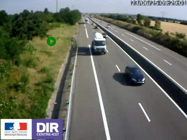 <h2>Webcam sur le contournement de Valence, sur la Nationale 7, à la jonction avec la N532, caméra orientée vers Grenoble</h2>