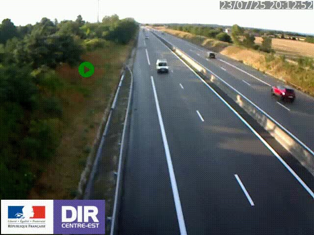 <h2>Webcam sur le contournement de Valence, sur la Nationale 7, à la jonction avec la N532, caméra orientée vers Grenoble</h2>