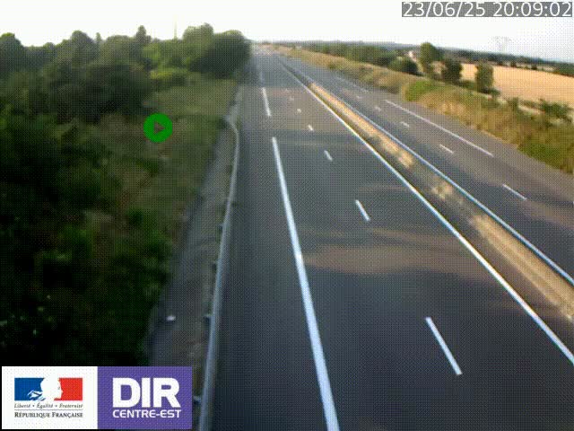 <h2>Webcam sur le contournement de Valence, sur la Nationale 7, à la jonction avec la N532, caméra orientée vers Grenoble</h2>