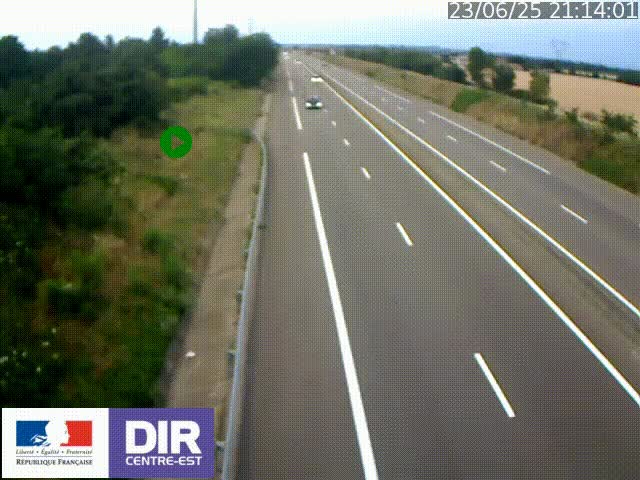 <h2>Webcam sur le contournement de Valence, sur la Nationale 7, à la jonction avec la N532, caméra orientée vers Grenoble</h2>