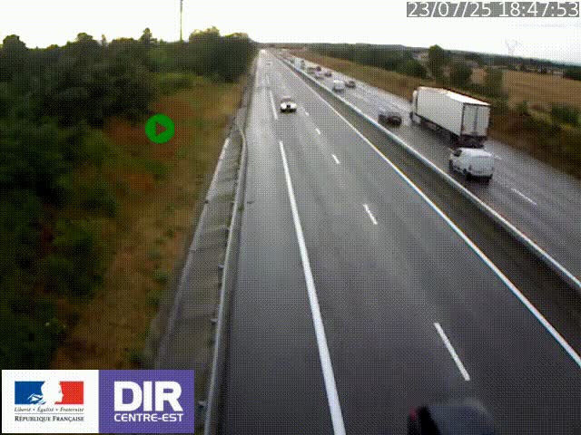 <h2>Webcam sur le contournement de Valence, sur la Nationale 7, à la jonction avec la N532, caméra orientée vers Grenoble</h2>