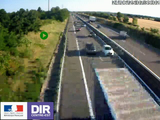 <h2>Webcam sur le contournement de Valence, sur la Nationale 7, à la jonction avec la N532, caméra orientée vers Grenoble</h2>