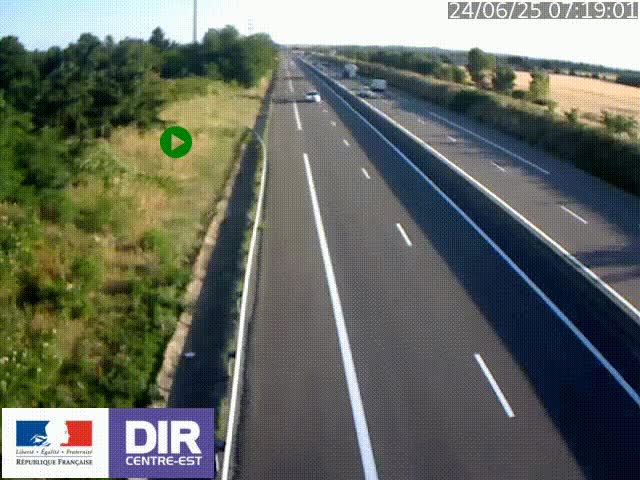 <h2>Webcam sur le contournement de Valence, sur la Nationale 7, à la jonction avec la N532, caméra orientée vers Grenoble</h2>