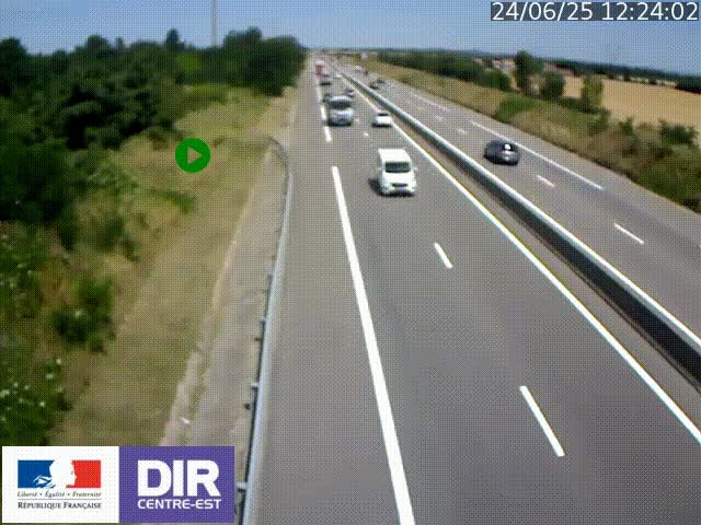 <h2>Webcam sur le contournement de Valence, sur la Nationale 7, à la jonction avec la N532, caméra orientée vers Grenoble</h2>
