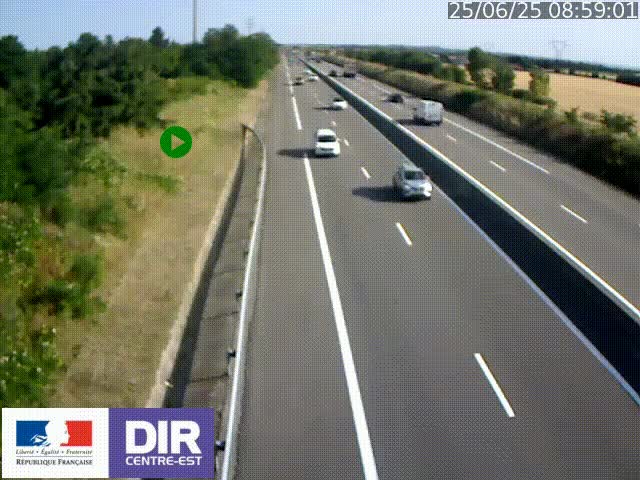 <h2>Webcam sur le contournement de Valence, sur la Nationale 7, à la jonction avec la N532, caméra orientée vers Grenoble</h2>