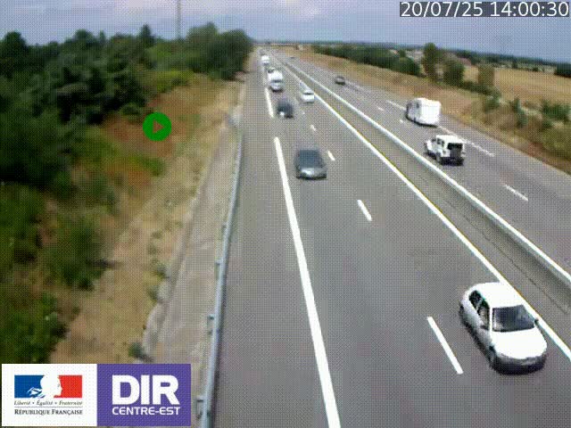 <h2>Webcam sur le contournement de Valence, sur la Nationale 7, à la jonction avec la N532, caméra orientée vers Grenoble</h2>