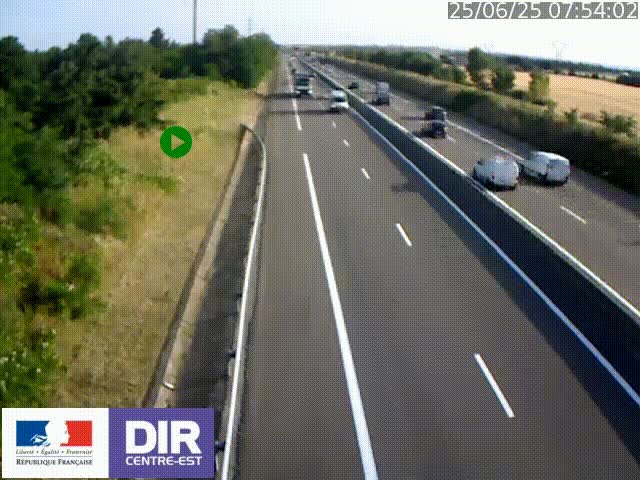 <h2>Webcam sur le contournement de Valence, sur la Nationale 7, à la jonction avec la N532, caméra orientée vers Grenoble</h2>