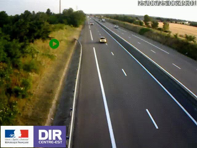 <h2>Webcam sur le contournement de Valence, sur la Nationale 7, à la jonction avec la N532, caméra orientée vers Grenoble</h2>