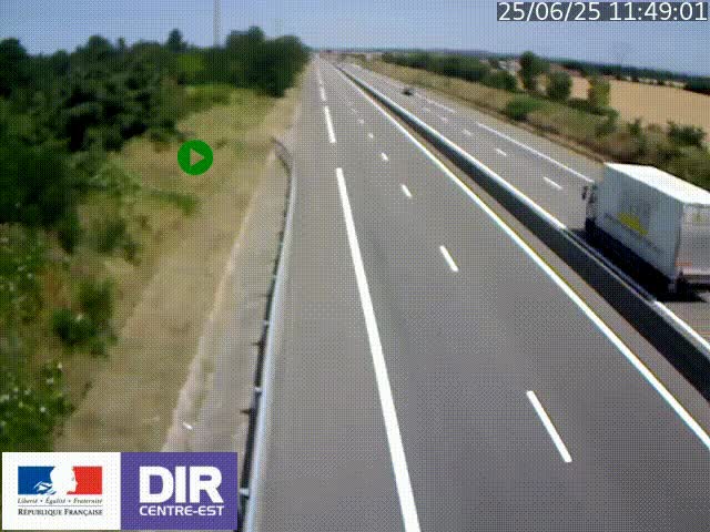 <h2>Webcam sur le contournement de Valence, sur la Nationale 7, à la jonction avec la N532, caméra orientée vers Grenoble</h2>