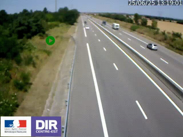 <h2>Webcam sur le contournement de Valence, sur la Nationale 7, à la jonction avec la N532, caméra orientée vers Grenoble</h2>