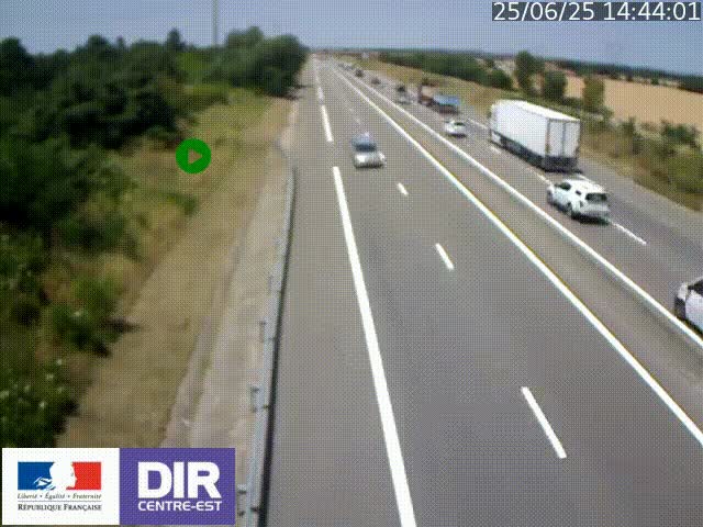 <h2>Webcam sur le contournement de Valence, sur la Nationale 7, à la jonction avec la N532, caméra orientée vers Grenoble</h2>
