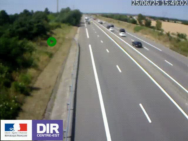 <h2>Webcam sur le contournement de Valence, sur la Nationale 7, à la jonction avec la N532, caméra orientée vers Grenoble</h2>