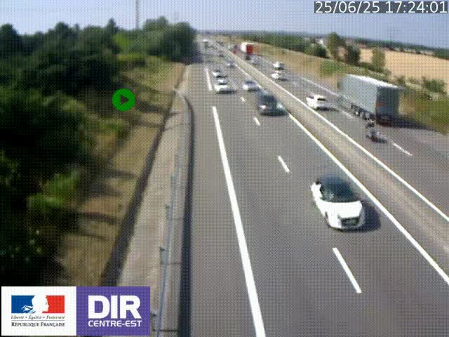 <h2>Webcam sur le contournement de Valence, sur la Nationale 7, à la jonction avec la N532, caméra orientée vers Grenoble</h2>