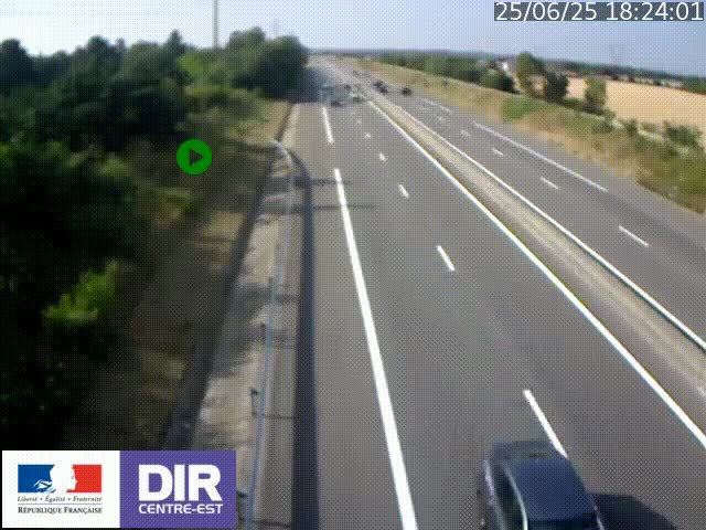 <h2>Webcam sur le contournement de Valence, sur la Nationale 7, à la jonction avec la N532, caméra orientée vers Grenoble</h2>
