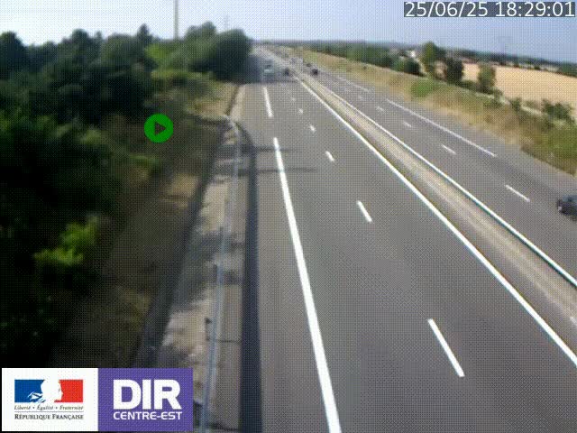 <h2>Webcam sur le contournement de Valence, sur la Nationale 7, à la jonction avec la N532, caméra orientée vers Grenoble</h2>