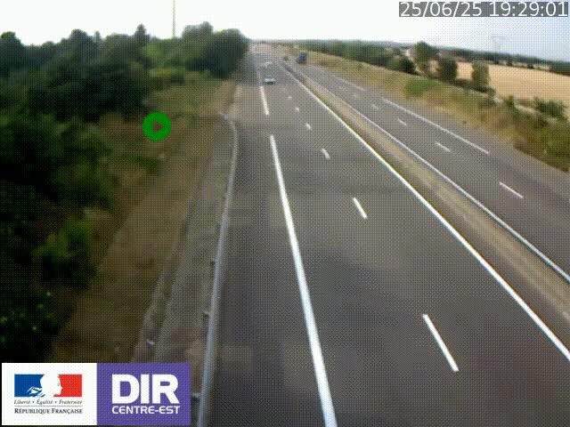 <h2>Webcam sur le contournement de Valence, sur la Nationale 7, à la jonction avec la N532, caméra orientée vers Grenoble</h2>