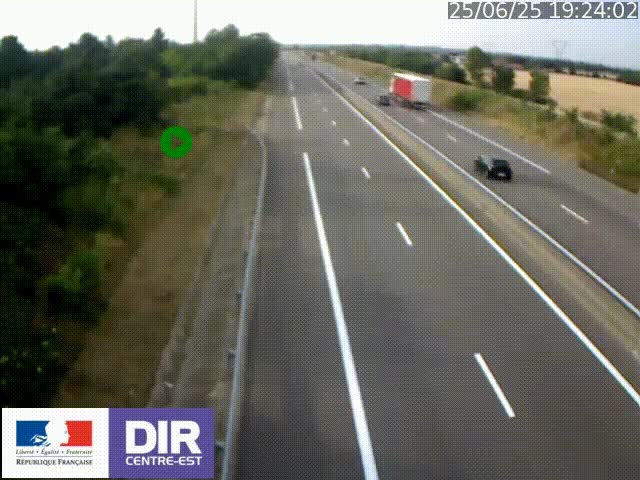 <h2>Webcam sur le contournement de Valence, sur la Nationale 7, à la jonction avec la N532, caméra orientée vers Grenoble</h2>