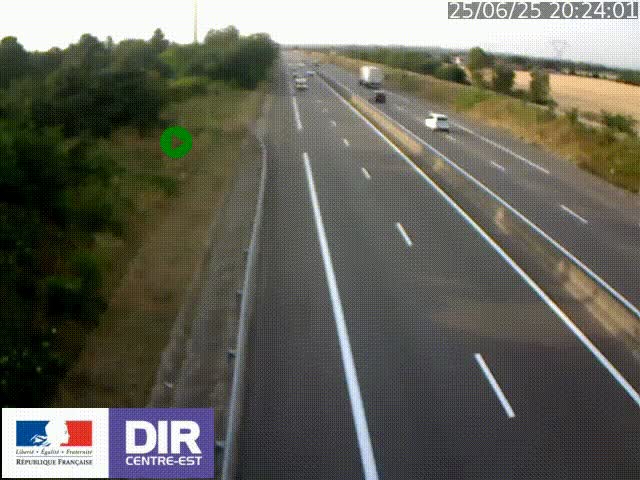<h2>Webcam sur le contournement de Valence, sur la Nationale 7, à la jonction avec la N532, caméra orientée vers Grenoble</h2>