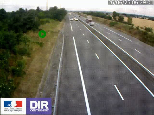 <h2>Webcam sur le contournement de Valence, sur la Nationale 7, à la jonction avec la N532, caméra orientée vers Grenoble</h2>