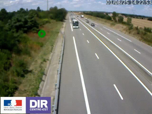 <h2>Webcam sur le contournement de Valence, sur la Nationale 7, à la jonction avec la N532, caméra orientée vers Grenoble</h2>