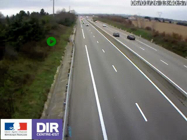 <h2>Webcam sur le contournement de Valence, sur la Nationale 7, à la jonction avec la N532, caméra orientée vers Grenoble</h2>