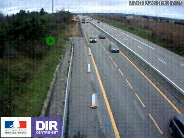 <h2>Webcam sur le contournement de Valence, sur la Nationale 7, à la jonction avec la N532, caméra orientée vers Grenoble</h2>