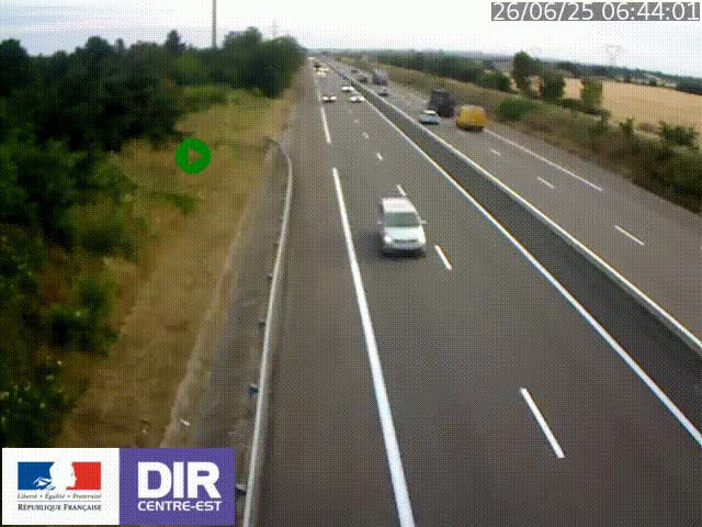 <h2>Webcam sur le contournement de Valence, sur la Nationale 7, à la jonction avec la N532, caméra orientée vers Grenoble</h2>