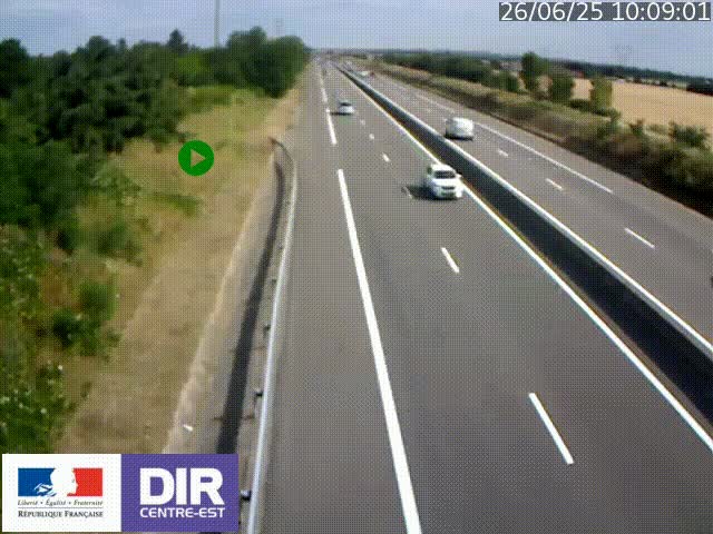 <h2>Webcam sur le contournement de Valence, sur la Nationale 7, à la jonction avec la N532, caméra orientée vers Grenoble</h2>