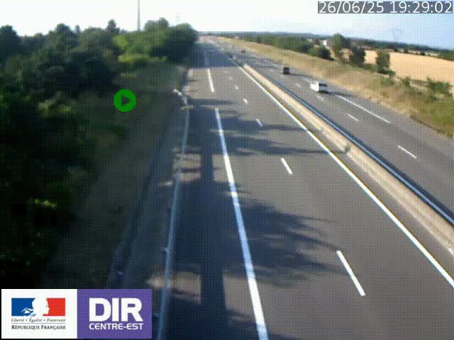 <h2>Webcam sur le contournement de Valence, sur la Nationale 7, à la jonction avec la N532, caméra orientée vers Grenoble</h2>