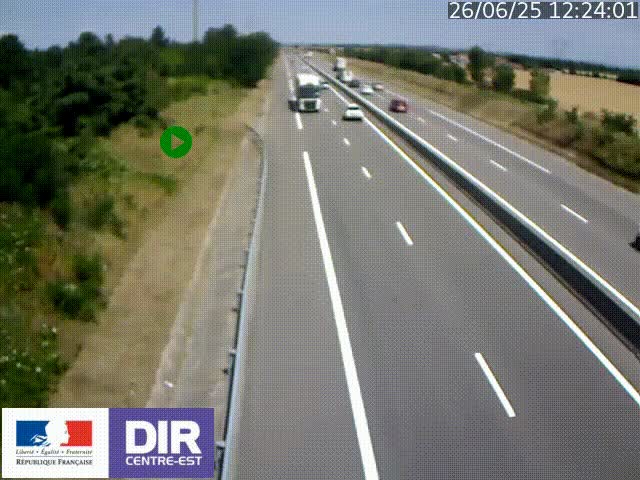 <h2>Webcam sur le contournement de Valence, sur la Nationale 7, à la jonction avec la N532, caméra orientée vers Grenoble</h2>