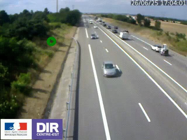 <h2>Webcam sur le contournement de Valence, sur la Nationale 7, à la jonction avec la N532, caméra orientée vers Grenoble</h2>