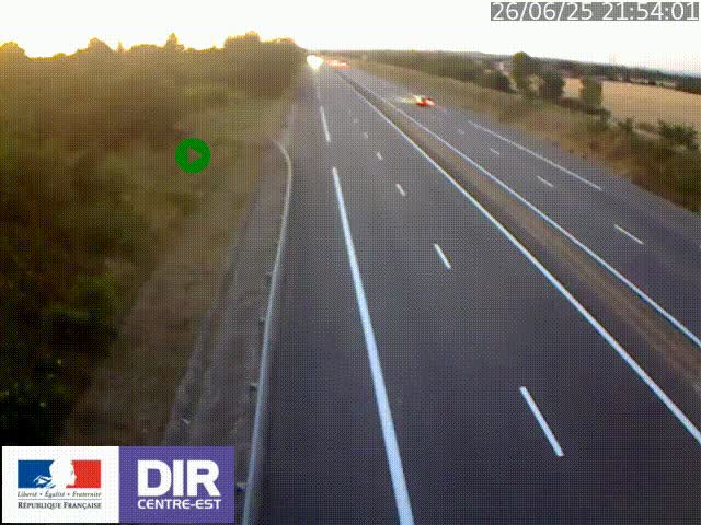 <h2>Webcam sur le contournement de Valence, sur la Nationale 7, à la jonction avec la N532, caméra orientée vers Grenoble</h2>