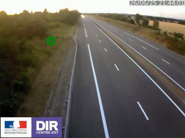 <h2>Webcam sur le contournement de Valence, sur la Nationale 7, à la jonction avec la N532, caméra orientée vers Grenoble</h2>