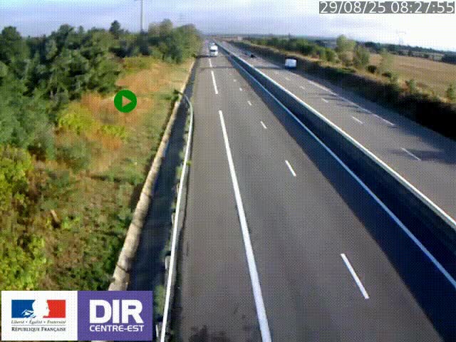 <h2>Webcam sur le contournement de Valence, sur la Nationale 7, à la jonction avec la N532, caméra orientée vers Grenoble</h2>